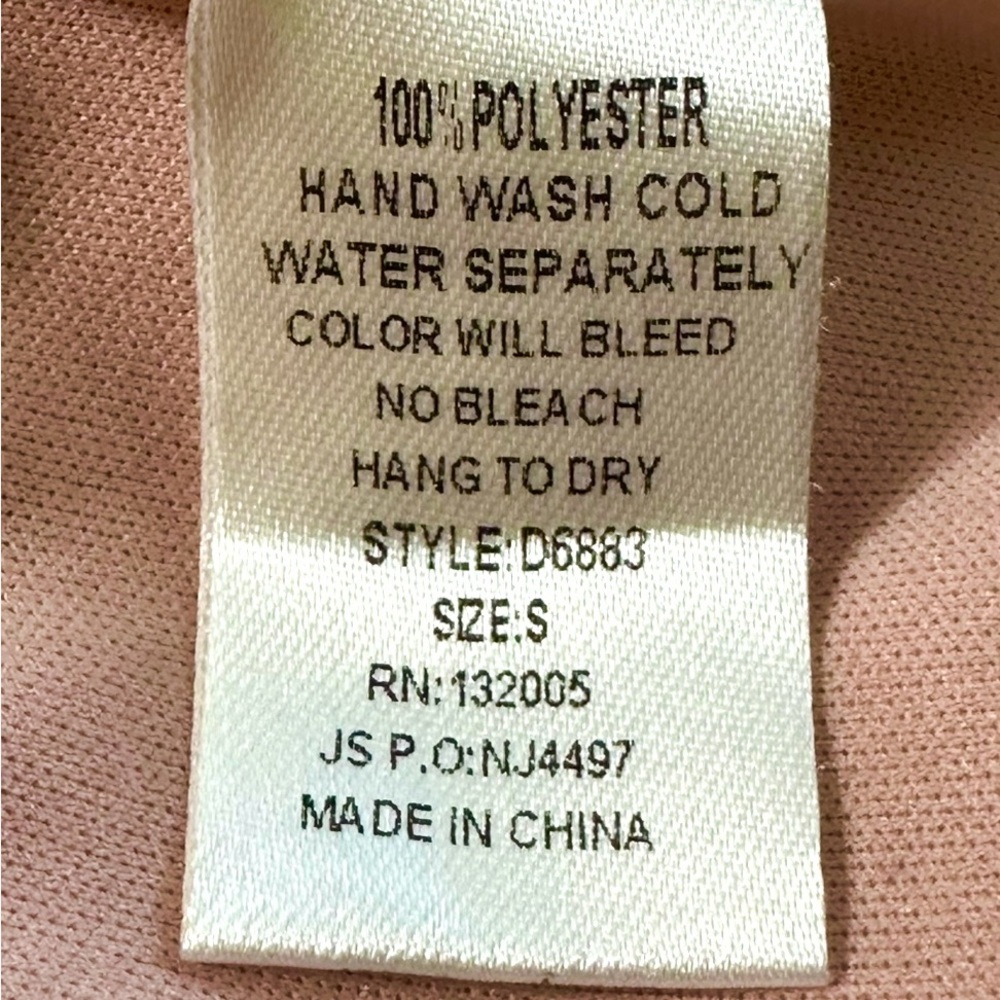 Entro Dusty Rose Pink Lace & Pleated Chiffon Cut Out Sleeveless Dress Size Small - Picture 12 of 14